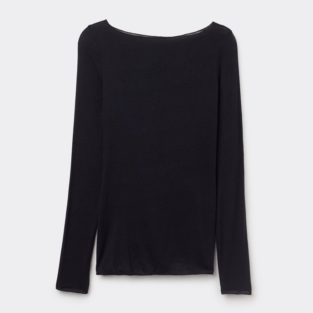 Intimissimi Boat Neck Modal Cashmere Ultralight Top - Picture 4 of 6